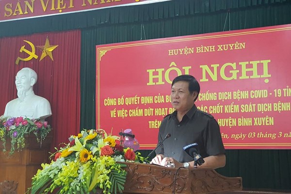 10.600 người dân xã Sơn Lôi đã không còn bị cách ly - Anh 1