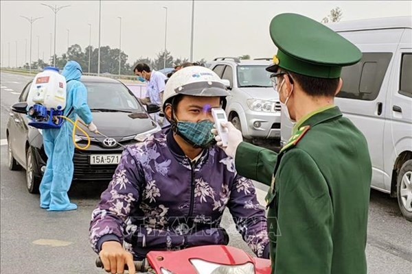 Hải Phòng:​​​​​​​ Bố trí các chốt kiểm tra, giám sát phòng chống dịch Covid-19 - Anh 1