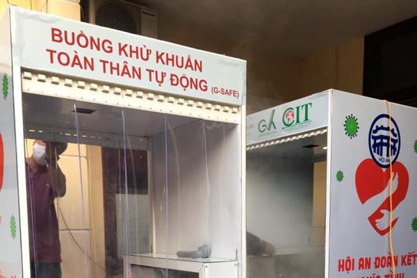 Hội An lắp đặt hai buồng khử khuẩn toàn thân tự động - Anh 1