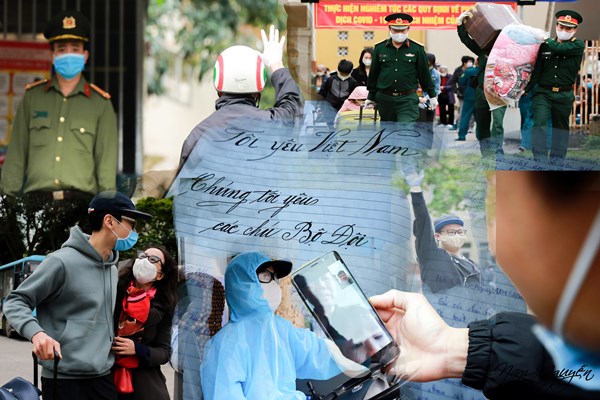 Hà Nội: Xúc động những lời cảm ơn cán bộ, chiến sĩ của công dân khi rời khu cách ly tập trung - Anh 15