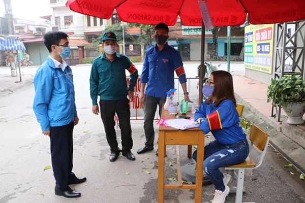 Hải Phòng:​​​​​​​ Gần 300 đoàn viên, thanh niên tham gia phòng, chống dịch Covid-19 - Anh 1