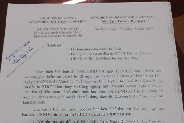 Viết tiếp bài Chính quyền xã Bùi La Nhân (huyện Đức Thọ, Hà Tĩnh) 