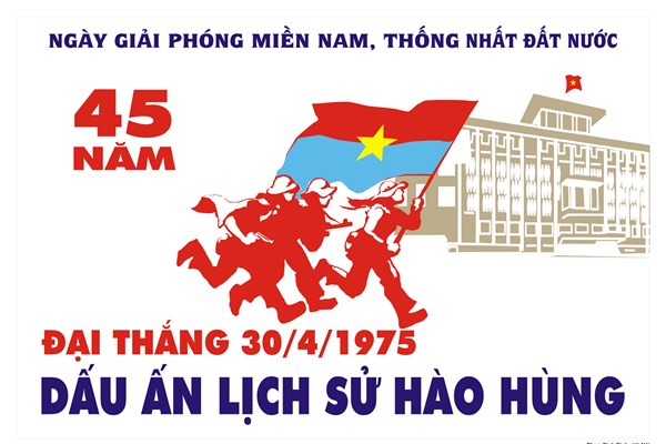 Nhiều tranh cổ động xuất sắc tuyên truyền kỷ niệm 45 năm Ngày Giải phóng miền Nam, thống nhất đất nước - Anh 8
