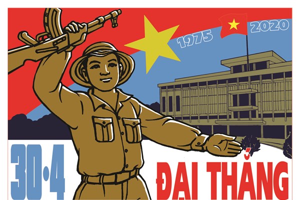 Triển lãm tranh cổ động kỷ niệm 30.4 hai bên bờ Hiền Lương - Anh 1