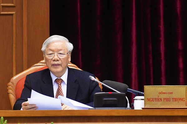 Phát biểu khai mạc Hội nghị Trung ương 12, khóa XII của Tổng Bí thư, Chủ tịch nước Nguyễn Phú Trọng - Anh 1