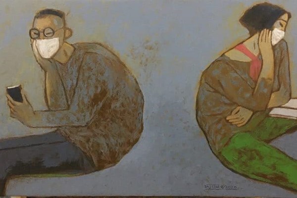 Tranh trong mùa giãn cách - Anh 3