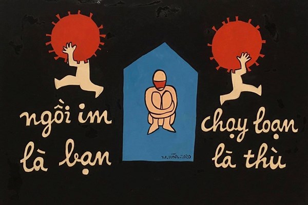 Tranh trong mùa giãn cách - Anh 8
