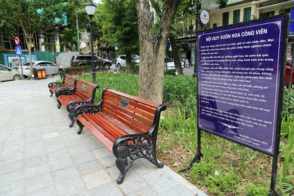 Vườn hoa công viên hiện đại với mô hình xe đạp công cộng đầu tiên của Thủ đô - Anh 5