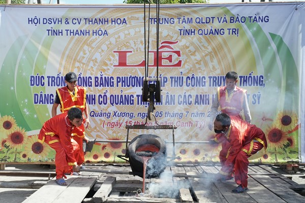 Đúc Trống đồng dâng Thành cổ Quảng Trị - Anh 1