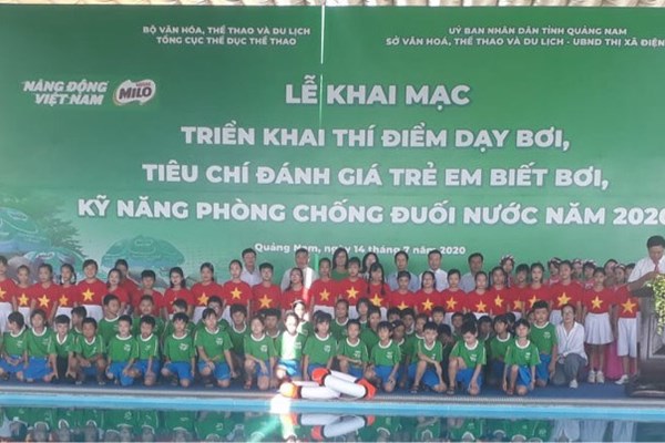 Triển khai thí điểm dạy bơi tại Quảng Nam - Anh 1
