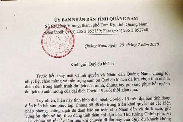 Ngành du lịch Quảng Nam triển khai khẩn cấp các biện pháp phòng, chống dịch - Anh 2