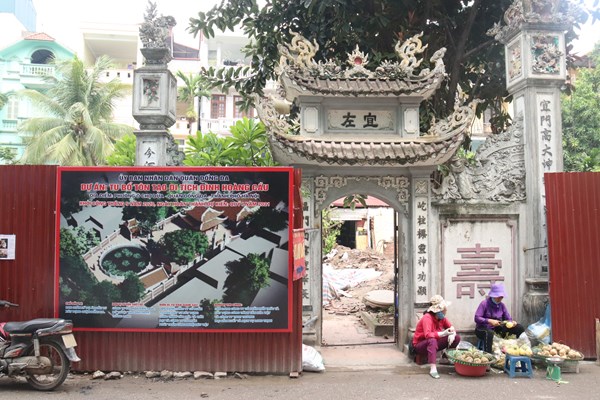 Cục Di sản Văn hóa (Bộ VHTTDL): Phương án tu bổ, tôn tạo di tích đình Hoàng Cầu đảm bảo đúng quy định hiện hành - Anh 1