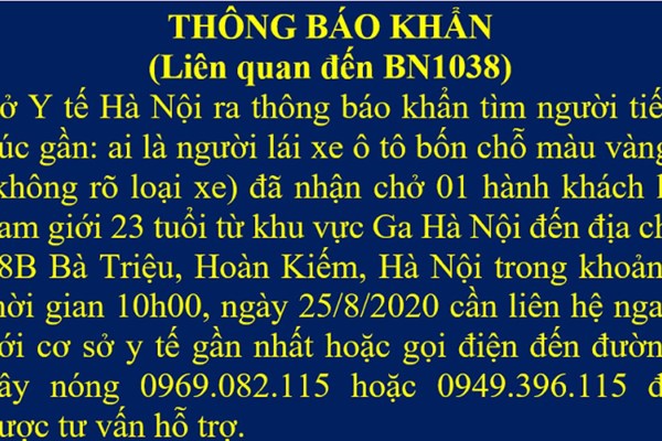 Hà Nội truy tìm người lái xe ô tô liên quan đến BN1038 - Anh 1