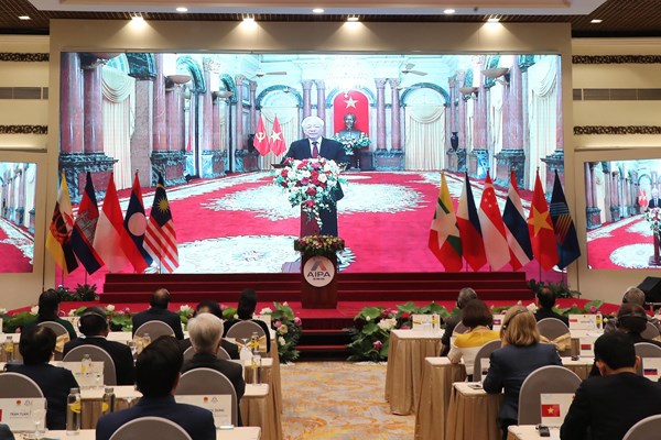 Tổng bí thư, Chủ tịch nước phát biểu trực tuyến tại Đại hội đồng AIPA 41 - Anh 1