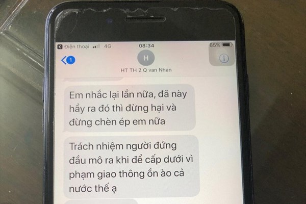 Vì sao hiệu trưởng nhắn tin đe dọa Trưởng phòng GD&ĐT thị xã Ba Đồn? - Anh 2