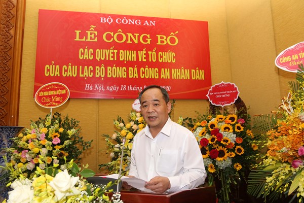 Thiếu tướng Lê Vân giữ chức Chủ tịch CLB bóng đá Công an nhân dân - Anh 3