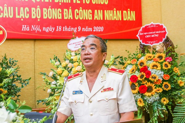 Thiếu tướng Lê Vân giữ chức Chủ tịch CLB bóng đá Công an nhân dân - Anh 2