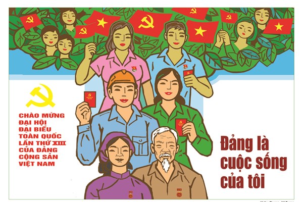 Bộ VHTTDL triển lãm tranh cổ động tuyên truyền Đại hội XIII của Đảng - Anh 4