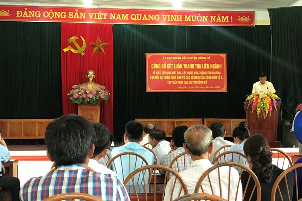 Kết luận thanh tra tại đền Đá Thiên (huyện Đồng Hỷ, tỉnh Thái Nguyên): Yêu cầu trả đất đền - Anh 1