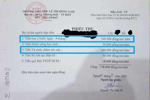 Vì sao lại “xin” tiền học sinh để chi cho hoạt động của giáo viên? - Anh 1