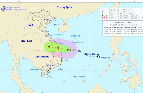 Bão số 6 hướng vào Quảng Nam-Bình Định, Quảng Nam mưa to, lũ tiếp tục lên - Anh 1