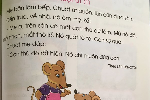Về nội dung SGK Tiếng Việt lớp 1: Sao không viết cho dễ hiểu ? - Anh 2