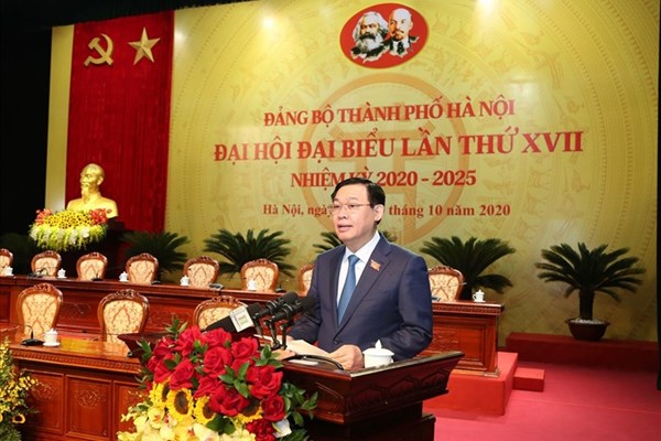 Ông Vương Đình Huệ tái đắc cử Bí thư Thành uỷ Hà Nội - Anh 1