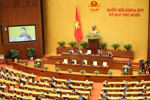 Khai mạc kỳ họp thứ 10, Quốc hội khoá XIV : Bàn chống dịch và duy trì tăng trưởng năm 2021 - Anh 5