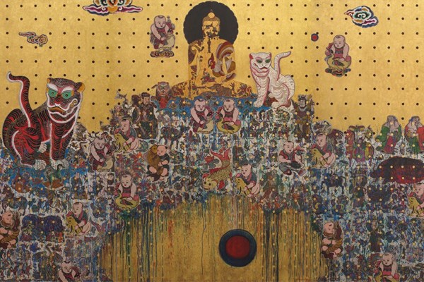 Dát vàng lên tranh dân gian Đông Hồ, Hàng Trống - Anh 1