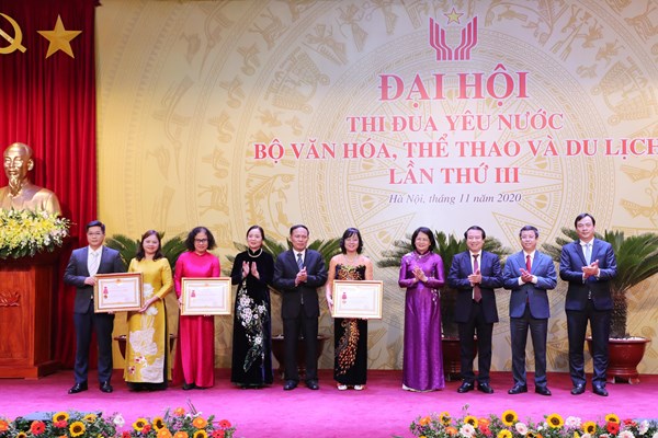 Phát biểu của Phó Chủ tịch nước Đặng Thị Ngọc Thịnh tại Đại hội Thi đua yêu nước Bộ VHTTDL lần thứ III - Anh 4