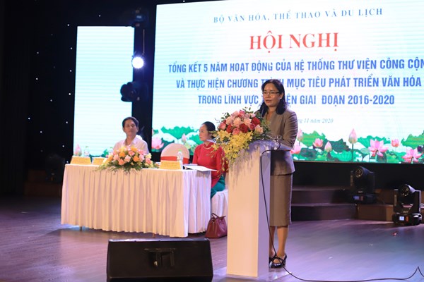 Tổng kết 5 năm hoạt động của hệ thống thư viện công cộng và Liên hoan Tiếng hát cán bộ ngành Thư viện lần thứ V - Anh 1