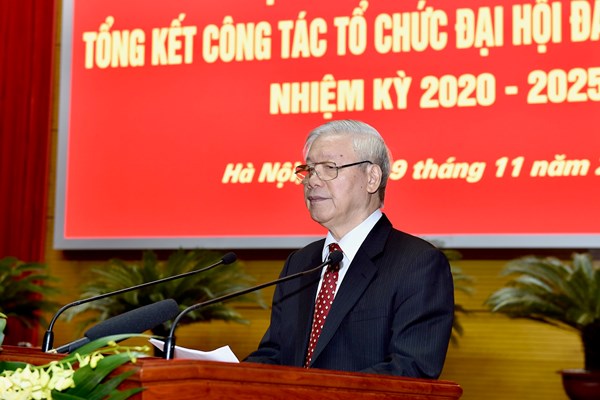 Phát biểu của Tổng Bí thư, Chủ tịch nước tại Hội nghị cán bộ toàn quốc - Anh 1