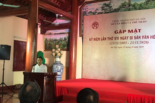 Hà Nội: Gặp mặt kỷ niệm Ngày Di sản Văn hóa Việt Nam - Anh 1