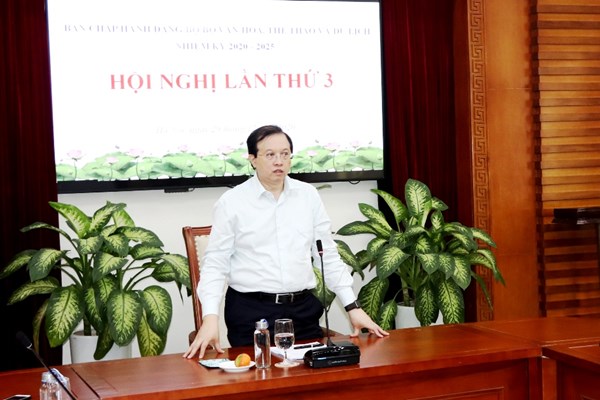 Hội nghị Ban chấp hành Đảng bộ Bộ VHTTDL - Anh 1