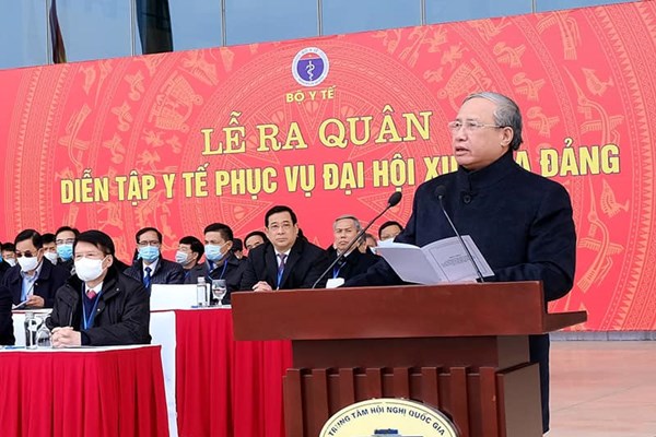 Diễn tập công tác y tế phục vụ Đại hội XIII của Đảng - Anh 1