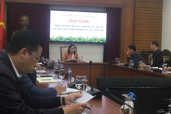 Bộ VHTTDL: Triển khai chương trình xây dựng văn bản quy phạm pháp luật năm 2021 - Anh 1