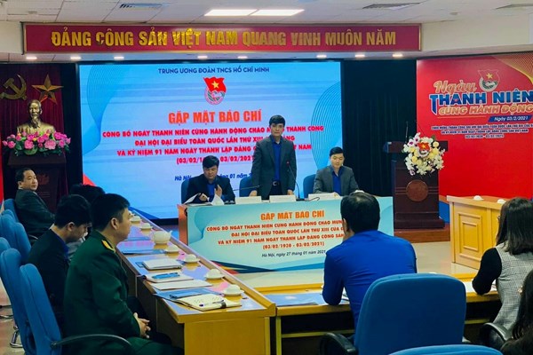 Thanh niên cả nước cùng hành động chào mừng thành công Đại hội Đảng lần thứ XIII - Anh 1