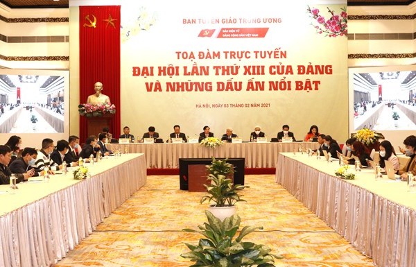 Tọa đàm trực tuyến Đại hội lần thứ XIII của Đảng và những dấu ấn nổi bật - Anh 1