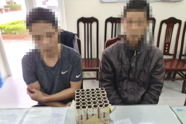 Xử phạt 3,5 triệu hai trường hợp đốt pháo nổ tại Hà Nội - Anh 1