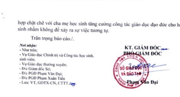 Sở GD&ĐT thông tin chính thức về vụ “học sinh tát cô giáo” - Anh 3