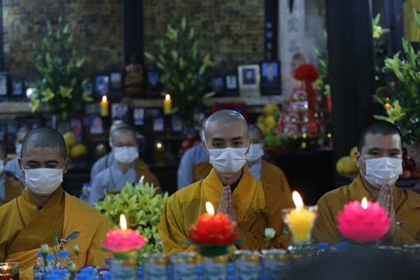 Cận cảnh Đại lễ Cầu an trực tuyến đầu tiên được tổ chức tại Chùa Phúc Khánh - Anh 9