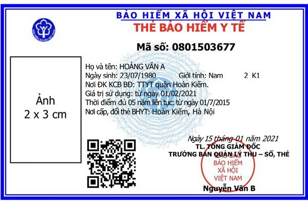 Cấp thẻ BHYT theo mẫu mới trên toàn quốc từ ngày 1.4 - Anh 1