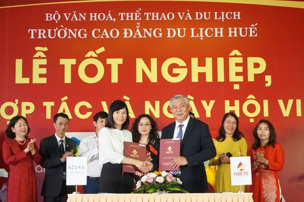 15 doanh nghiệp du lịch ký kết hợp tác đào tạo với Cao đẳng Du lịch Huế - Anh 2
