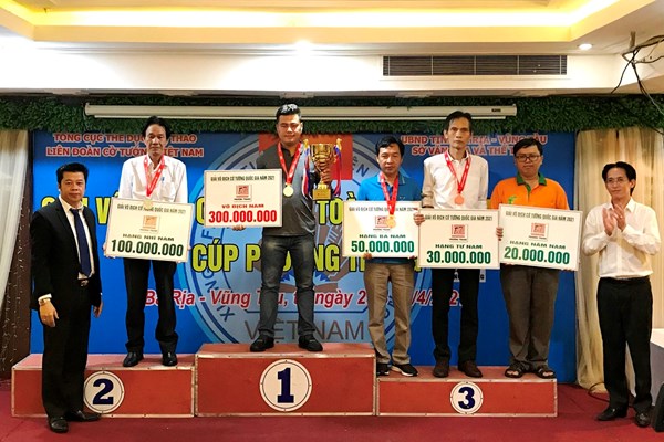Kỳ thủ số 1 Việt Nam đoạt “cú đúp” vô địch Giải cờ tướng VĐQG 2021 - Anh 1