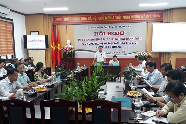 Phổ biến nội dung Quy chế bảo vệ Di sản Văn hóa thế giới Khu phố cổ Hội An - Anh 1