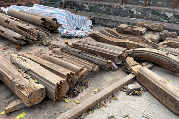Xử lý vi phạm xây dựng tại Di tích Quốc gia chùa Đậu (Hà Nội) - Anh 3