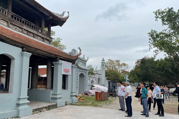 Vi phạm ở Di tích quốc gia Chùa Đậu:  Thanh tra Bộ VHTTDL xử phạt 20 triệu đồng - Anh 2