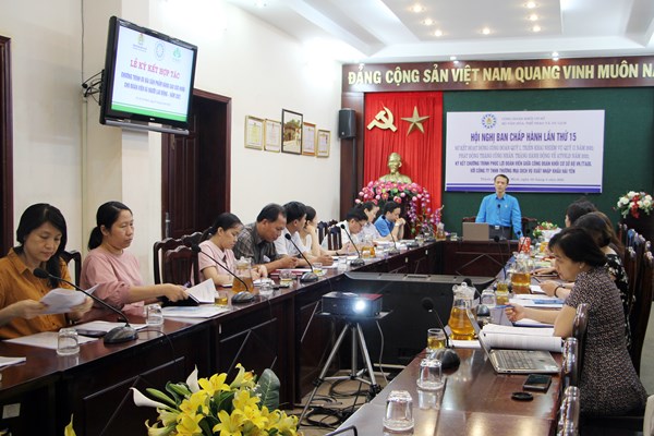 Công đoàn khối cơ sở Bộ VHTTDL kí kết chương trình phúc lợi đoàn viên năm 2021 - Anh 1