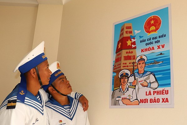 Quân dân Trường Sa phòng dịch Covid-19 để đón ngày hội non sông - Anh 1