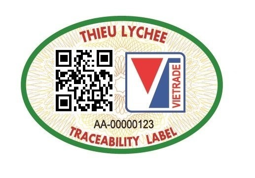 Vải thiều Thanh Hà xuất khẩu với tem truy xuất nguồn gốc bằng tiếng Pháp - Anh 1